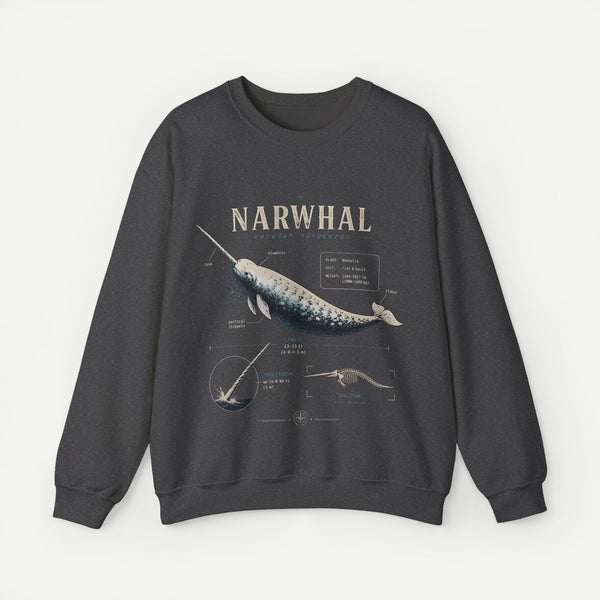 Narwhal Anatomy Crewneck Sweatshirt