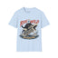 Ride the Wild T-Shirt — Cat Riding Dinosaur Skull Graphic Tee