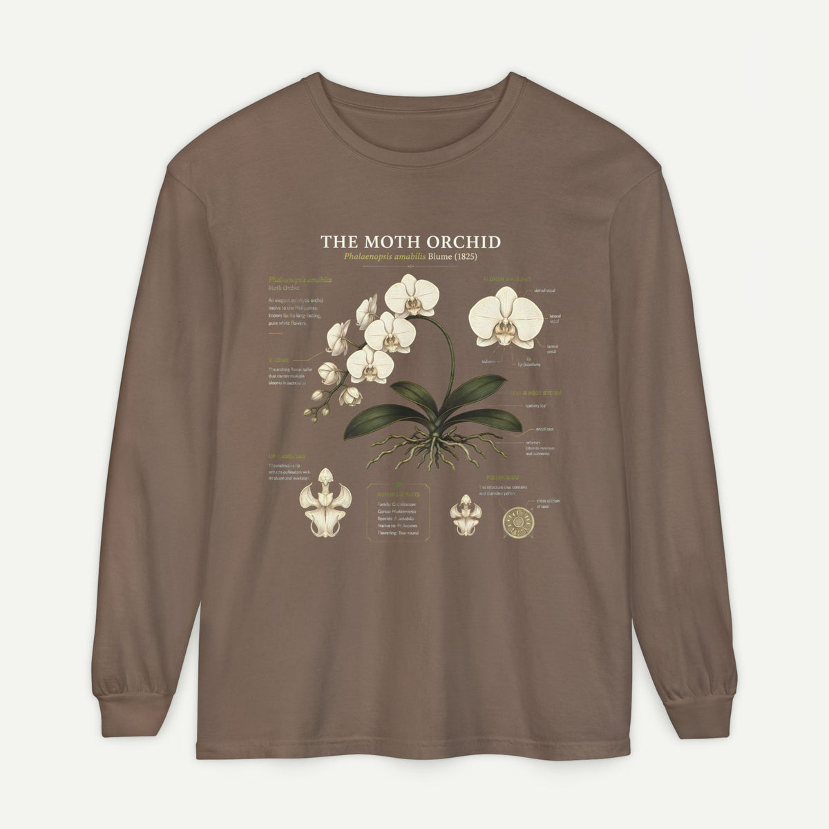 Orchid Anatomy Long Sleeve Tee