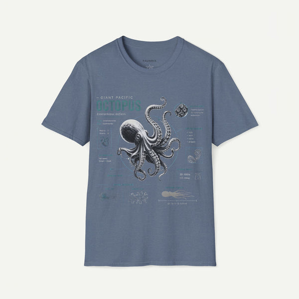 Octopus Anatomy Tee — Vintage Marine Illustration T-Shirt
