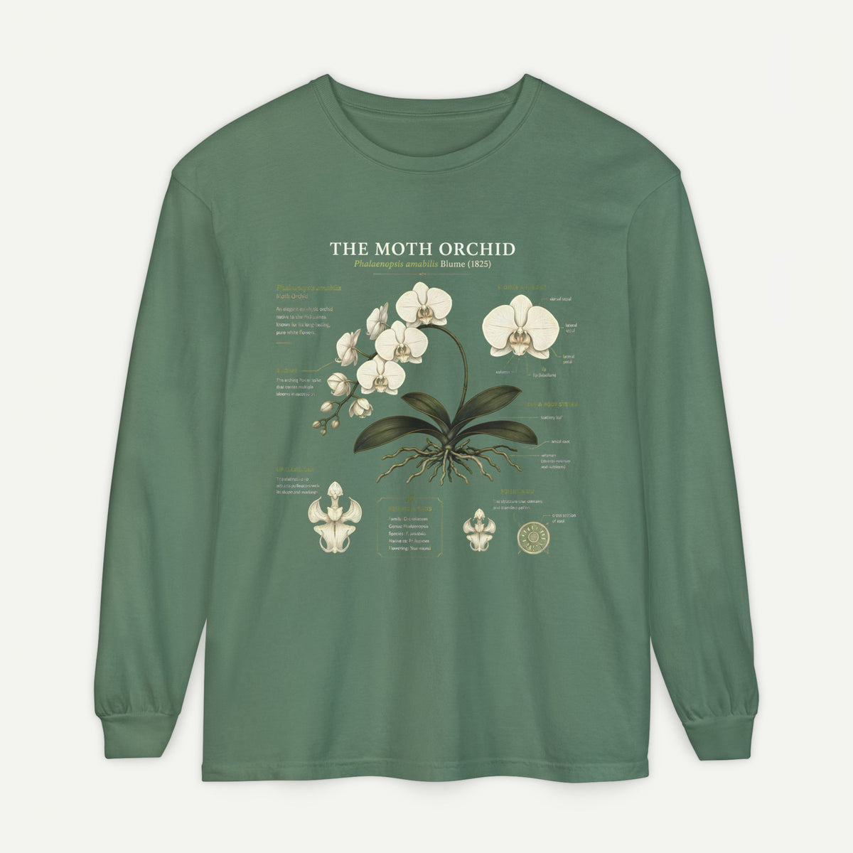 Orchid Anatomy Long Sleeve Tee