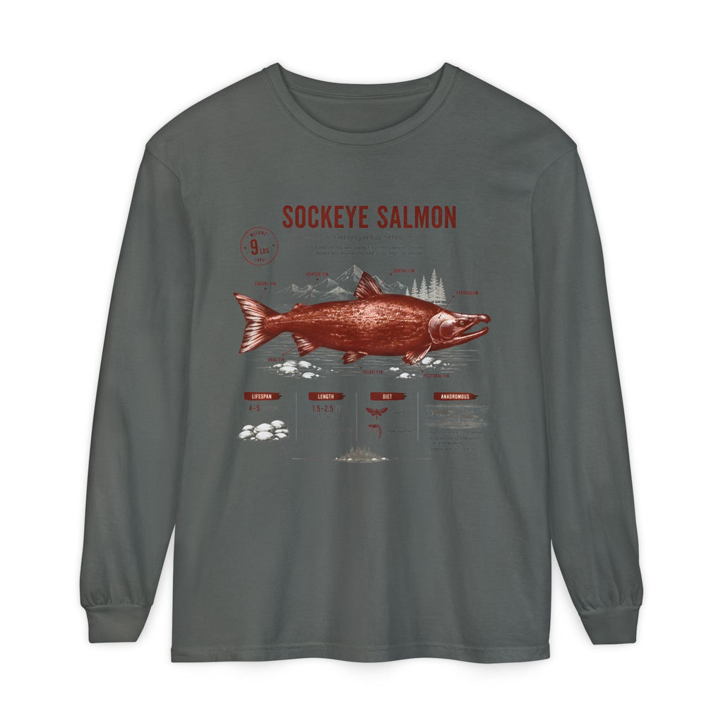 Sockeye Salmon Anatomy Long Sleeve Tee