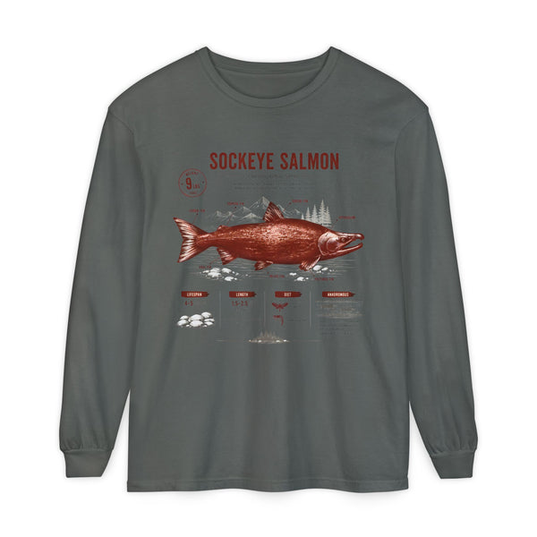 Sockeye Salmon Anatomy Long Sleeve Tee