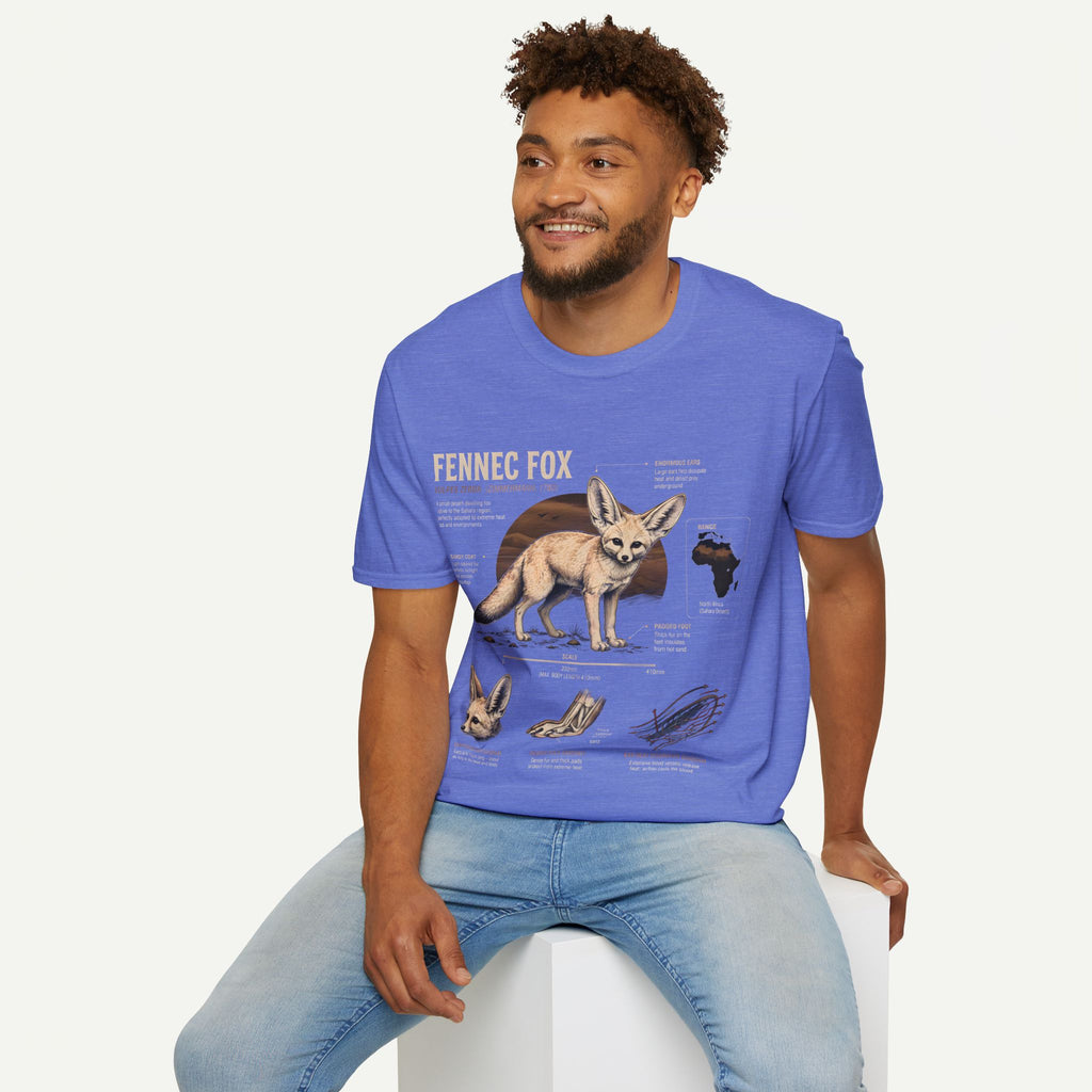 Fennec Fox Anatomy Tee — Illustrated Desert Fox Graphic T-Shirt