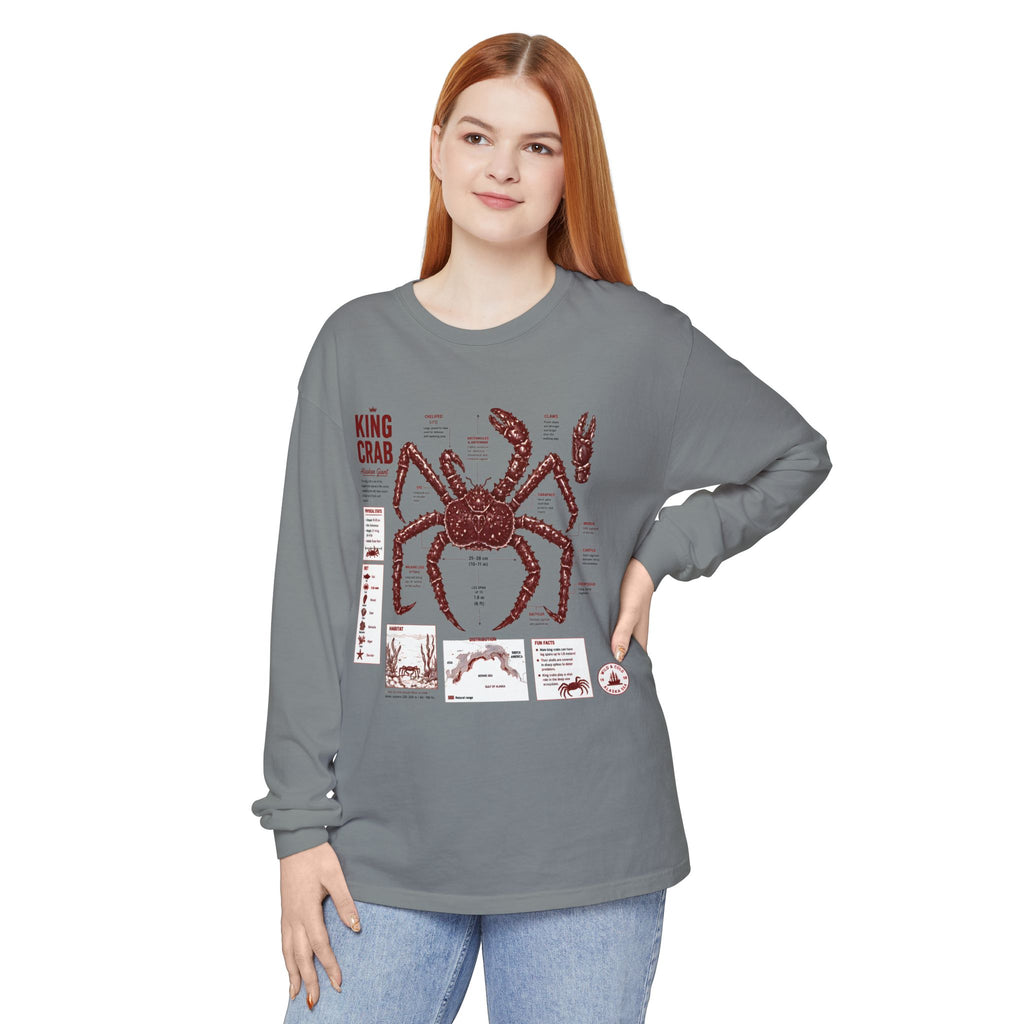 King Crab Anatomy Long Sleeve T-Shirt