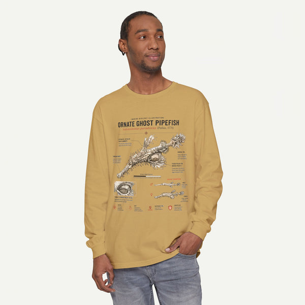 Ornate Ghost Pipefish Anatomical Long Sleeve Tee