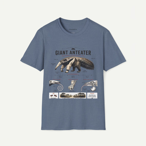 Giant Anteater Anatomy Tee — Vintage Natural History Animal Graphic T-Shirt