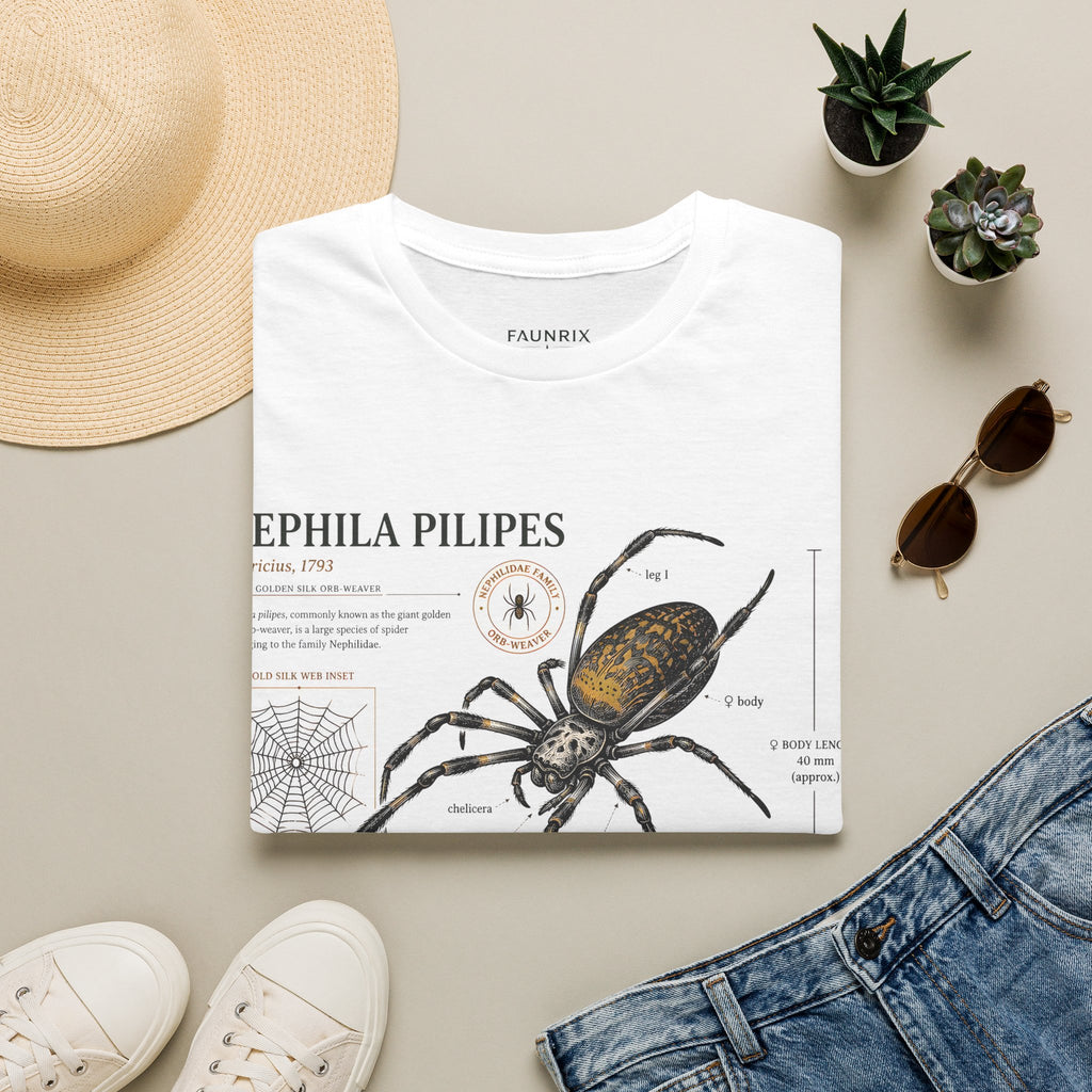 Spider Anatomy T-Shirt — Epephila Pilipis Scientific Illustration Tee