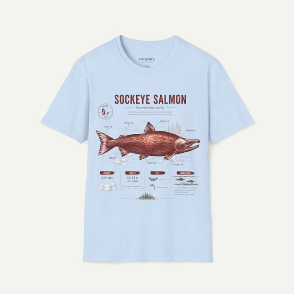 Sockeye Salmon T-Shirt — Vintage Fish Anatomy Tee