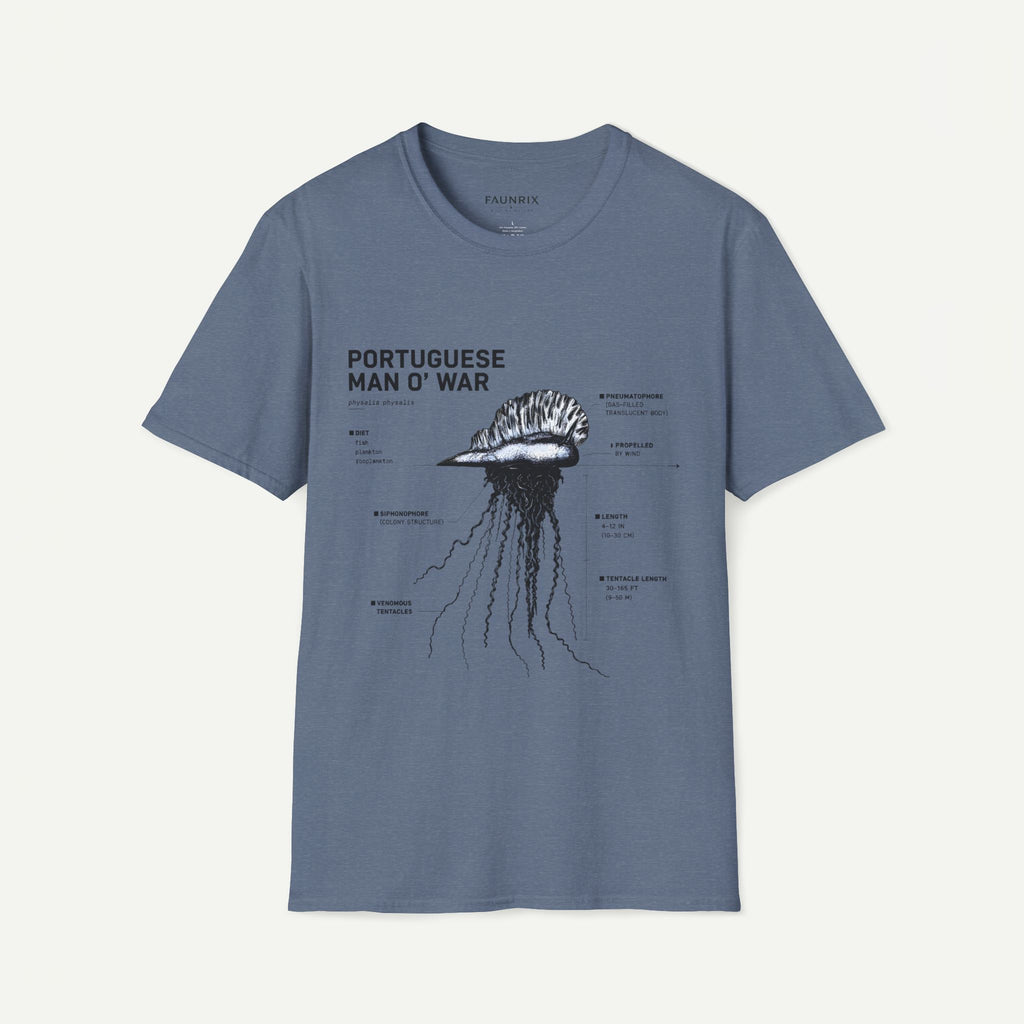 Portuguese Man O' War Anatomy T-Shirt — Marine Biology Graphic Tee