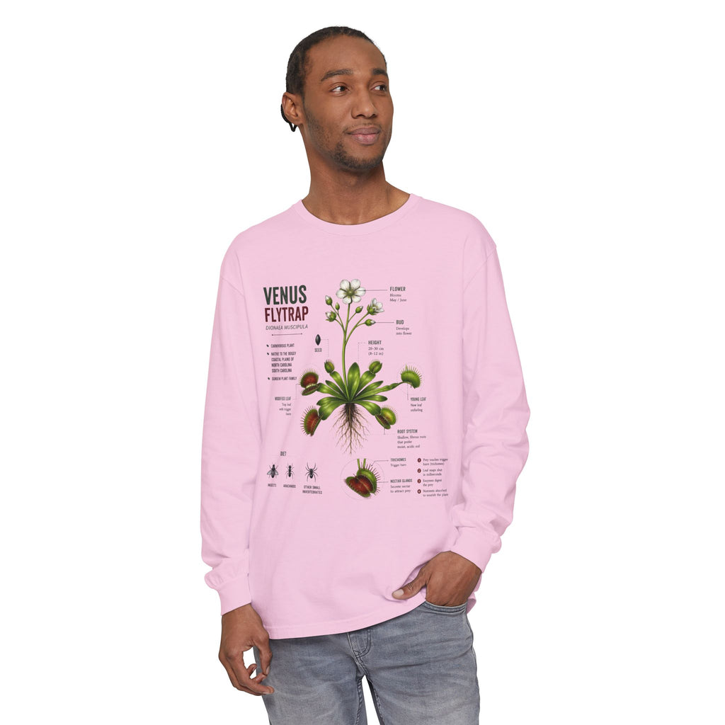 Venus Flytrap Anatomy Long Sleeve Tee — Botanical Science Shirt