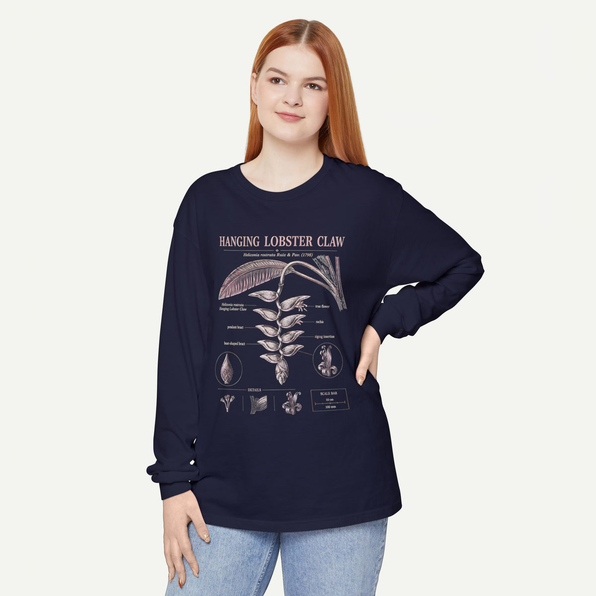 Hanging Lobster Claw Long Sleeve Tee