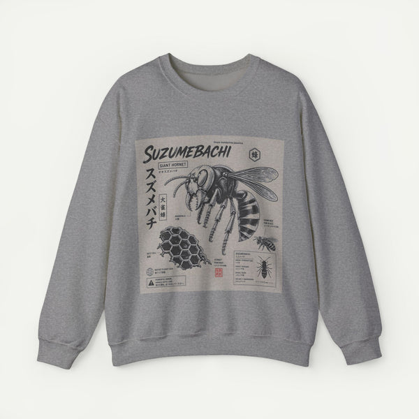 Suzumebachi Hornet Anatomy Crewneck Sweatshirt
