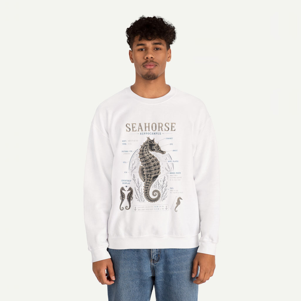 Seahorse Anatomy Crewneck Sweatshirt