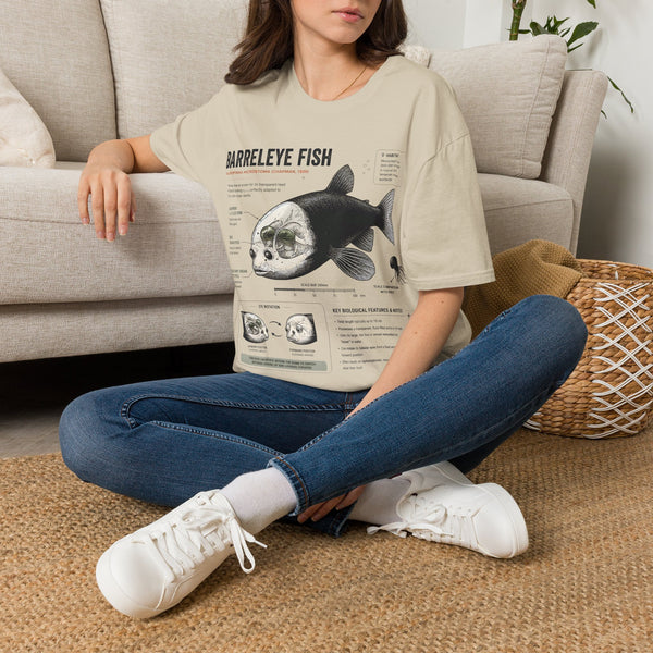 Barreleye Fish Anatomy T-Shirt — Deep Sea Biology Graphic Tee