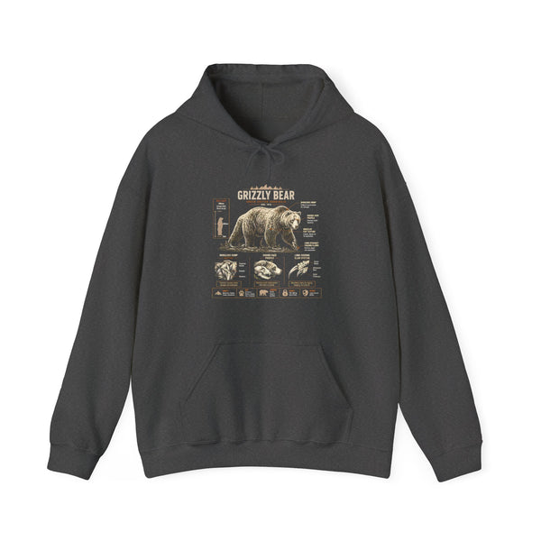 Hoodie — Vintage Bear Anatomy Graphic Hoodie