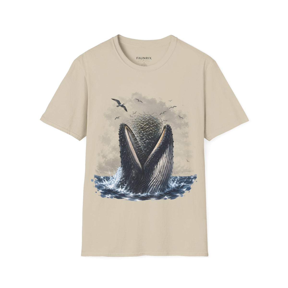 Whale Tail Ocean Scene T-Shirt – Marine Wildlife Tee