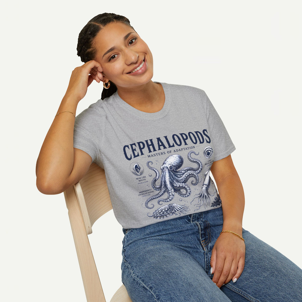 Cephalopods T-Shirt — Masters of Adaptation Vintage Octopus Graphic Tee