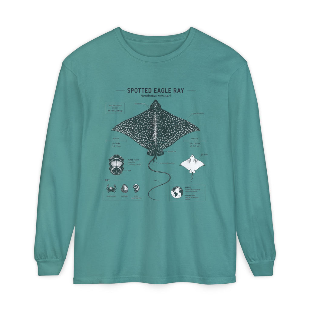 Spotted Eagle Ray Anatomy Long Sleeve Tee