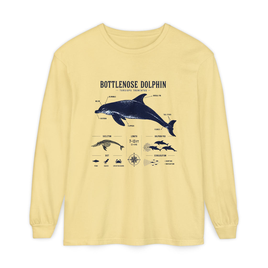 Bottlenose Dolphin Anatomy Long Sleeve Tee