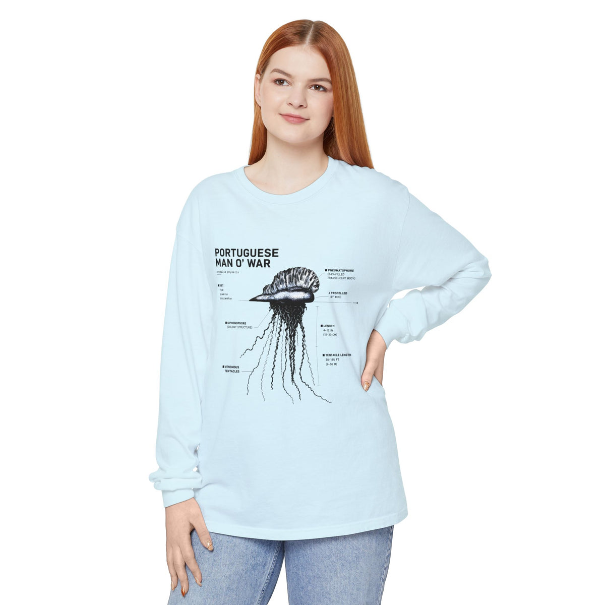Portuguese Man O' War Anatomy Long Sleeve Tee