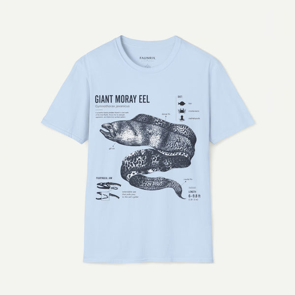 Moray Eel Anatomy Graphic T-Shirt — Vintage Scientific Illustration Tee