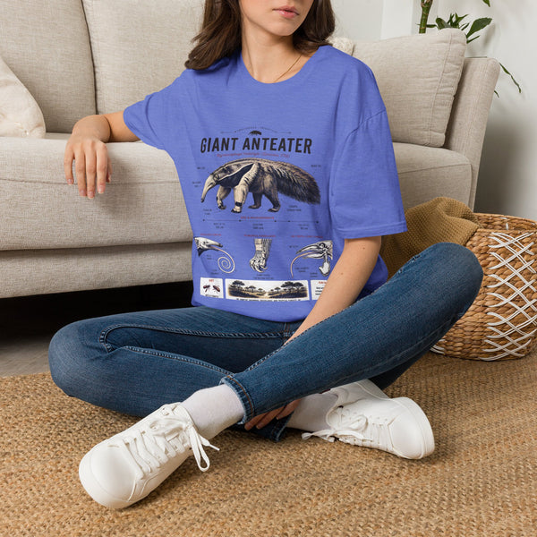 Giant Anteater Anatomy Tee — Vintage Natural History Animal Graphic T-Shirt