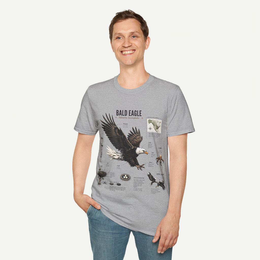 Bald Eagle Anatomy Field Guide T-Shirt