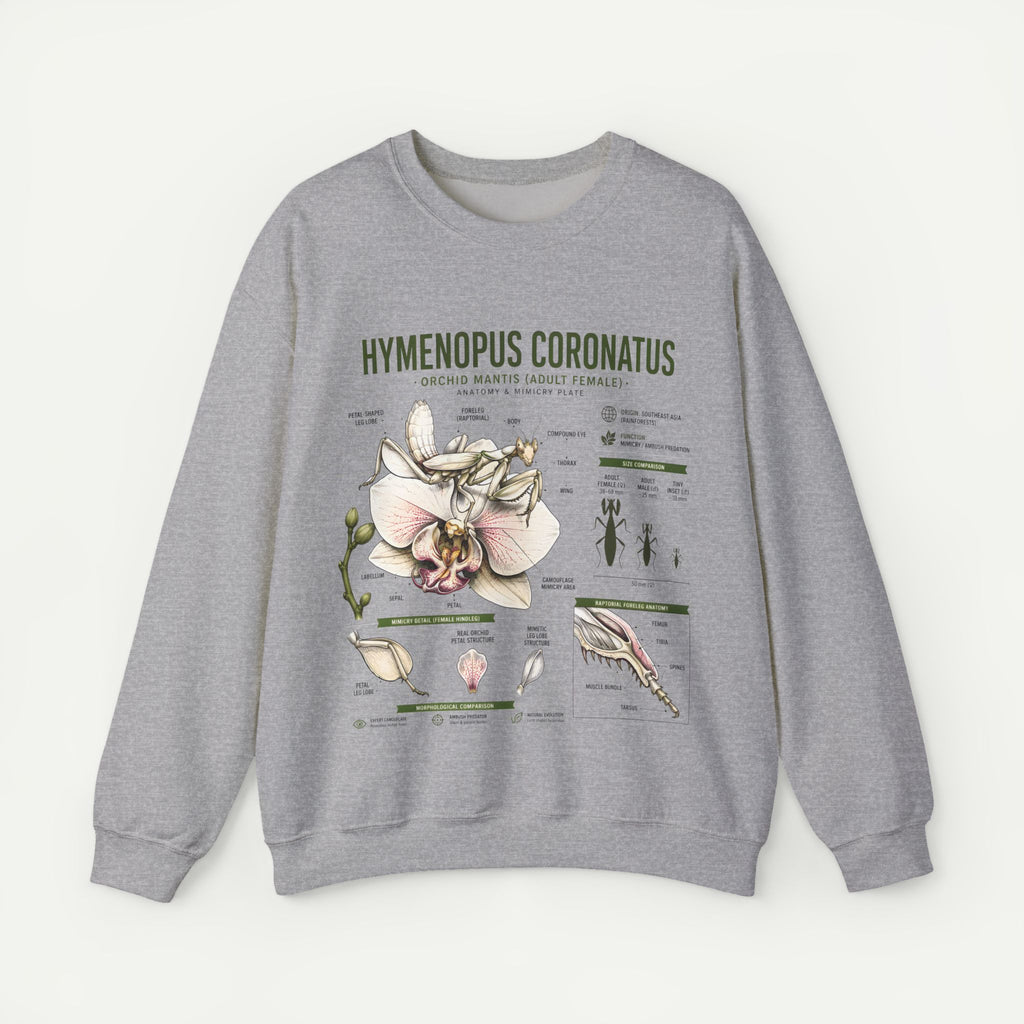 Botanical Anatomy Sweatshirt — Hymenopus Coronatus Illustration