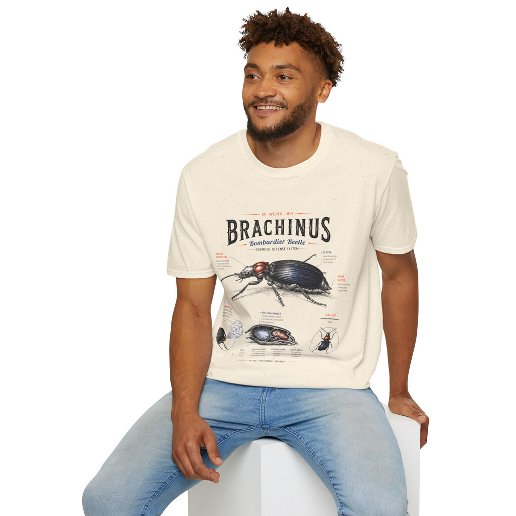 Brachinus Bombardier Beetle Anatomy T-Shirt — Vintage Entomology Graphic Tee