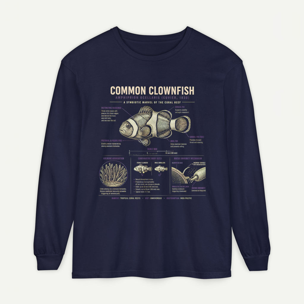 Common Clownfish Anatomy Long Sleeve Tee