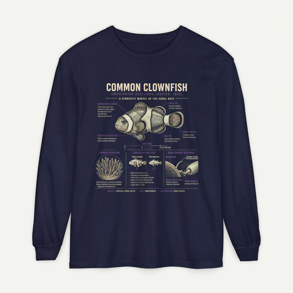 Common Clownfish Anatomy Long Sleeve Tee