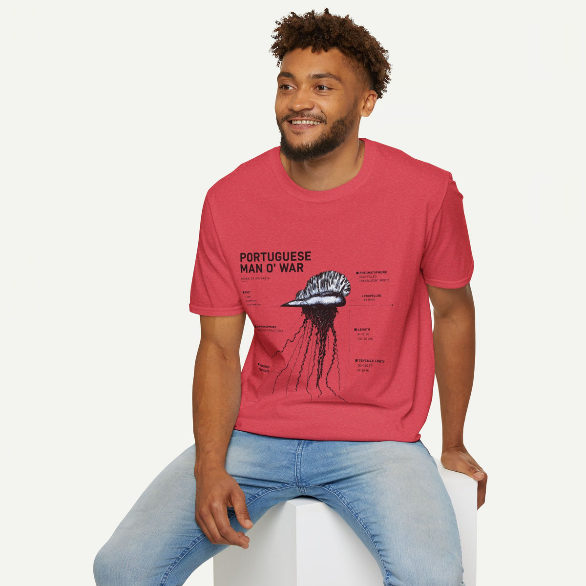 Portuguese Man O' War Anatomy T-Shirt — Marine Biology Graphic Tee