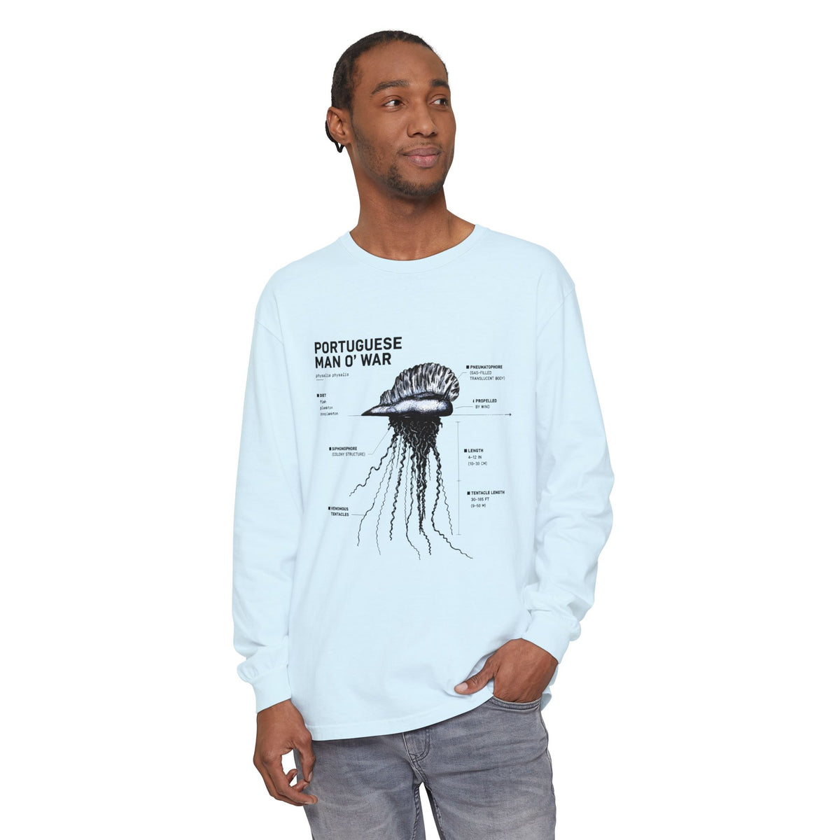 Portuguese Man O' War Anatomy Long Sleeve Tee