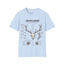 Deer Antler Anatomy T-Shirt — 'Cervus Elaphus' Educational Graphic