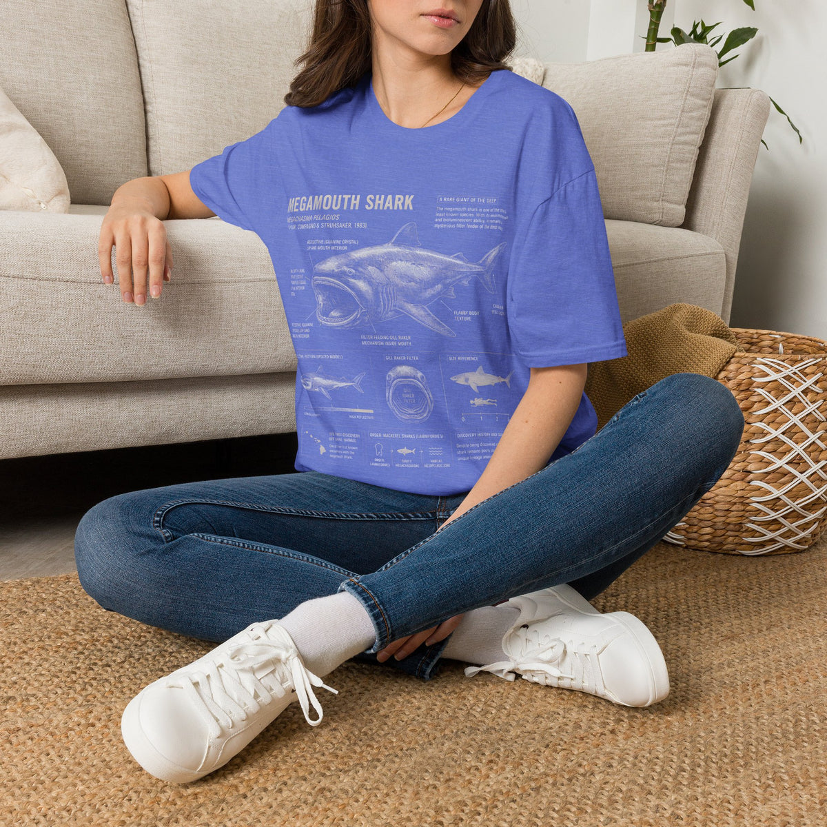 Megamouth Shark Anatomy T-Shirt — Marine Biology Graphic Tee