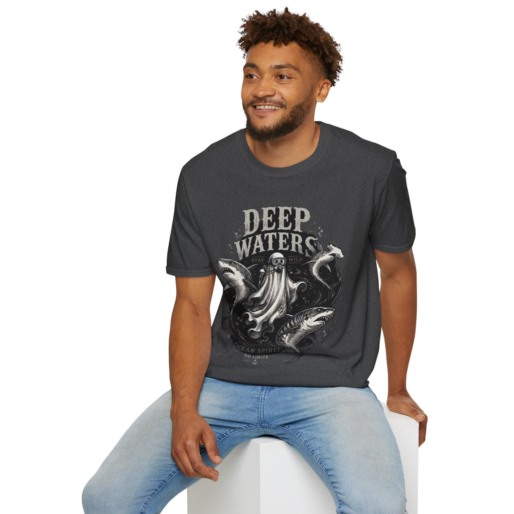 Deep Waters Graphic T-Shirt — ‘Deep Waters’ Ocean Monster Tee