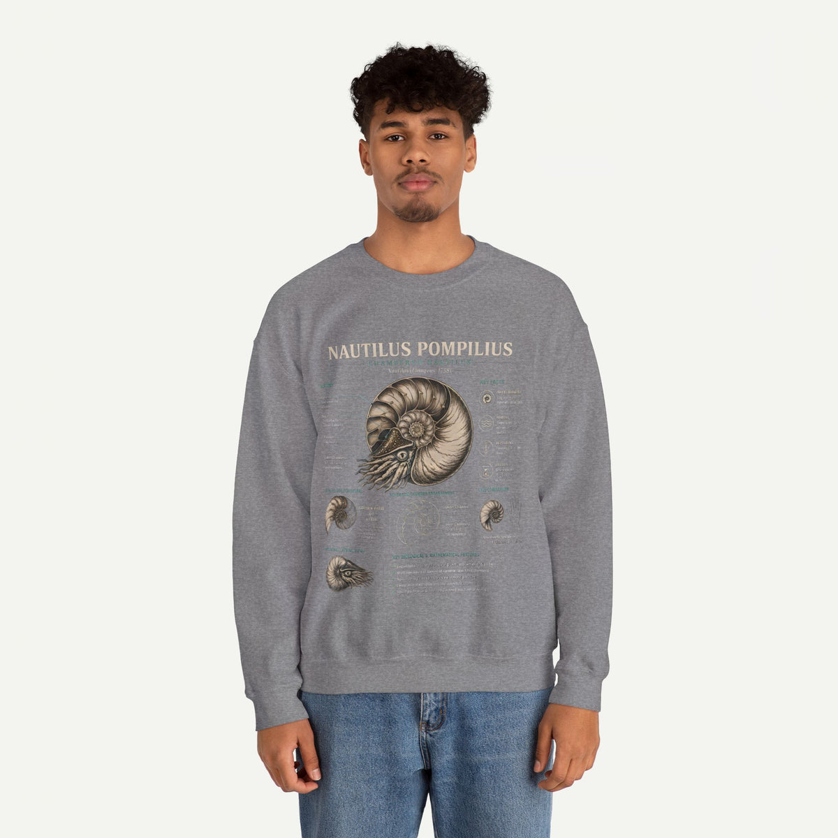 Nautilus Pompilius Anatomy Crewneck Sweatshirt