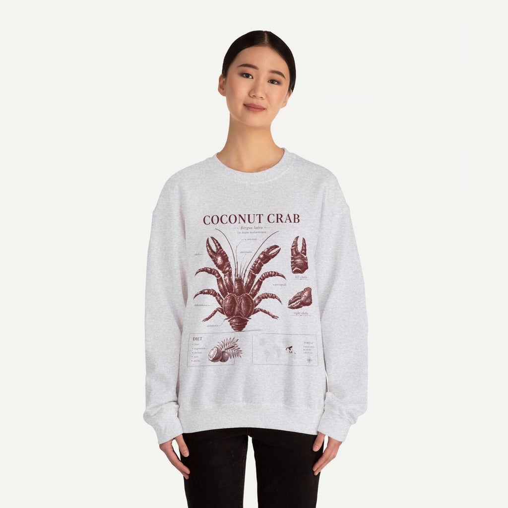 Coconut Crab Anatomy Crewneck Sweatshirt
