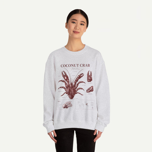 Coconut Crab Anatomy Crewneck Sweatshirt