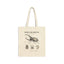 Hercules Beetle Anatomy Cotton Tote Bag — Vintage Entomology Illustration Eco Shopper