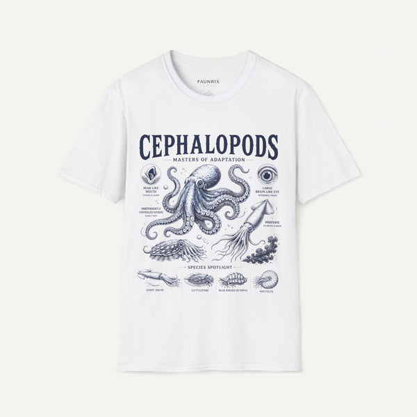 Cephalopods T-Shirt — Masters of Adaptation Vintage Octopus Graphic Tee