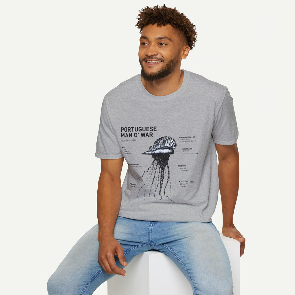 Portuguese Man O' War Anatomy T-Shirt — Marine Biology Graphic Tee