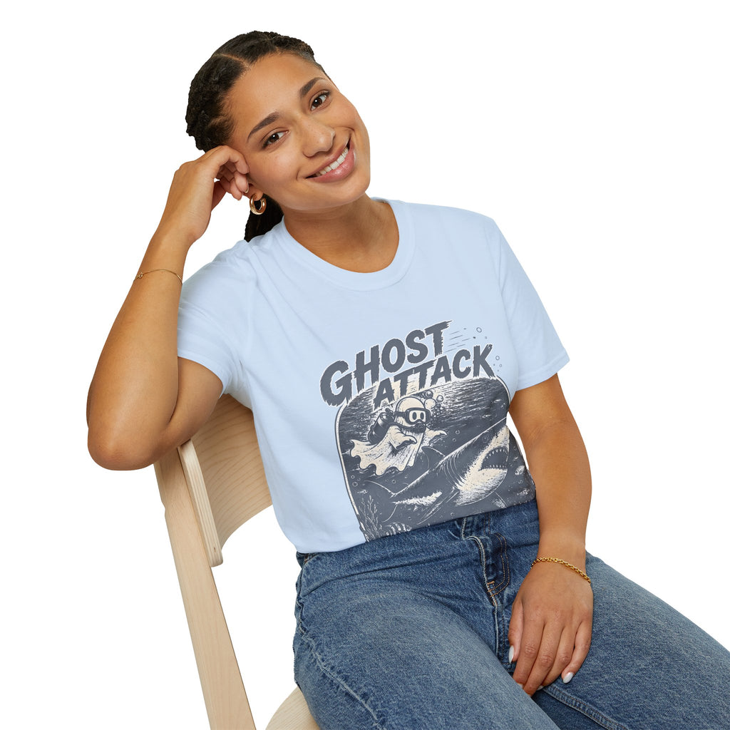 Ghost Attack T-Shirt — Vintage Horror Graphic Tee