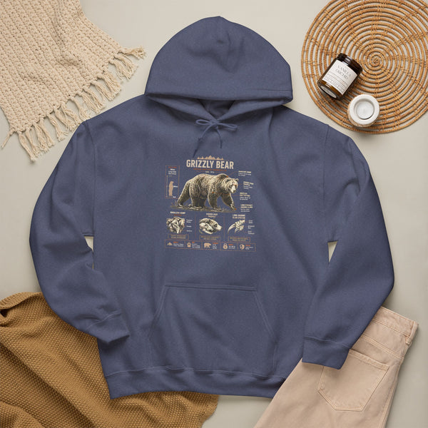 Hoodie — Vintage Bear Anatomy Graphic Hoodie