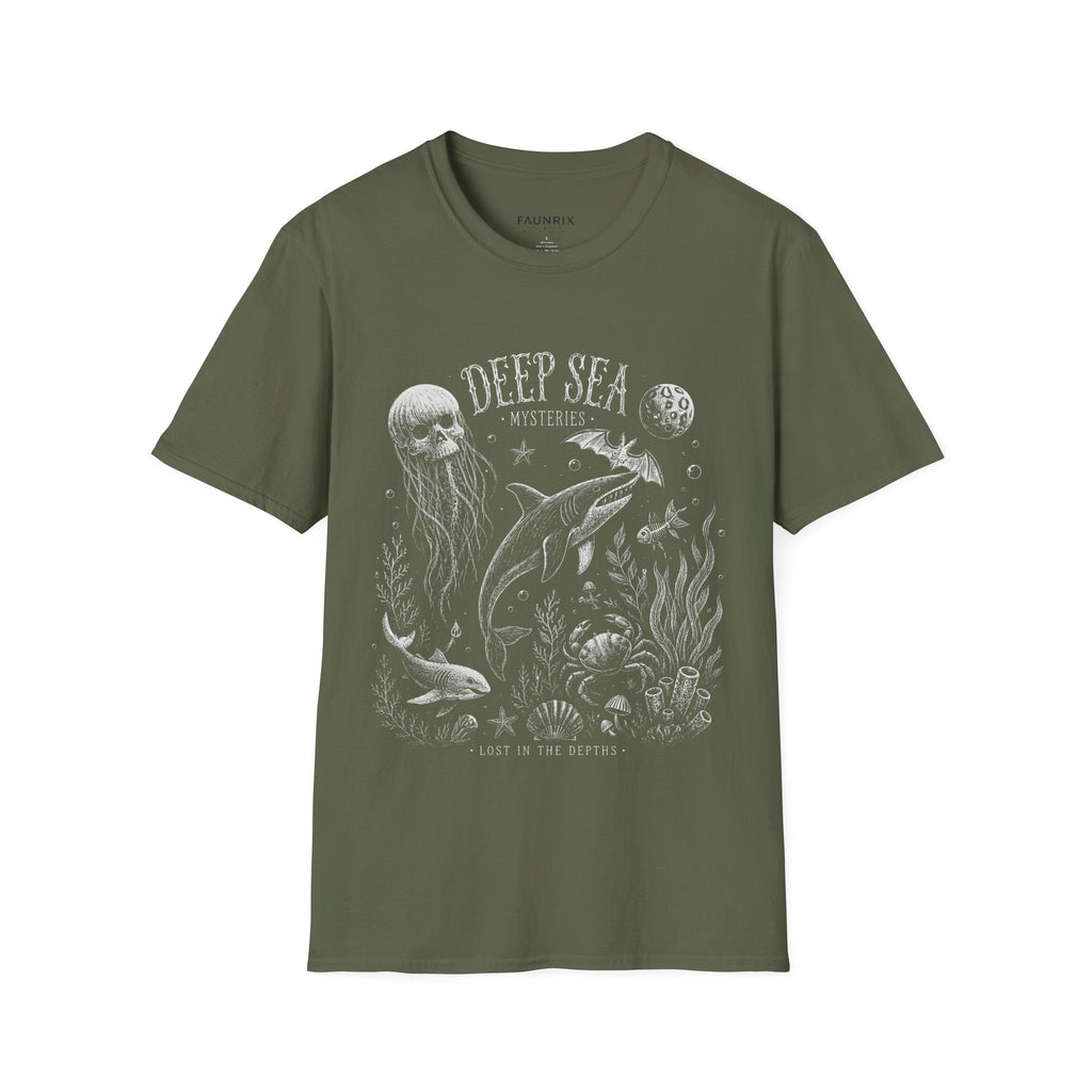 Deep Sea Mysteries T-Shirt — Vintage Ocean Creature Graphic Tee