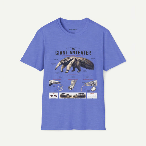 Giant Anteater Anatomy Tee — Vintage Natural History Animal Graphic T-Shirt