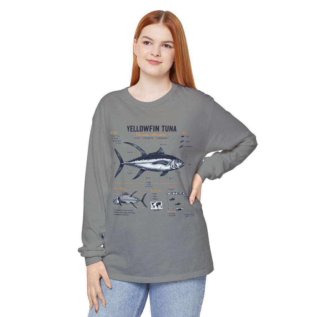 Yellowfin Tuna Anatomy Long Sleeve T-Shirt