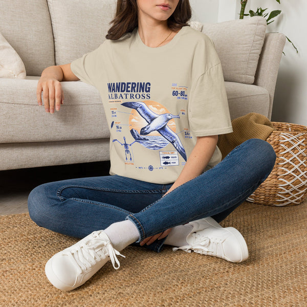 Wandering Albatross Anatomy T-Shirt — Vintage Seabird Graphic Tee
