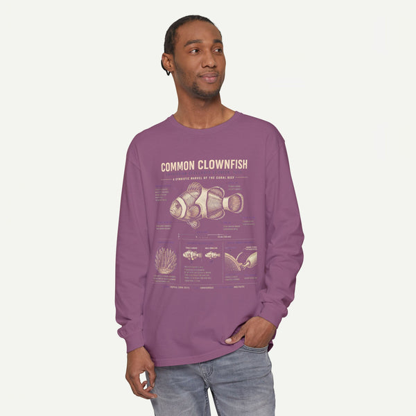 Common Clownfish Anatomy Long Sleeve Tee